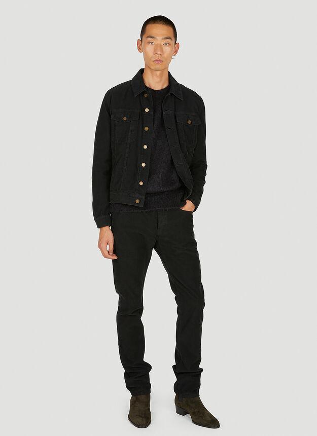 商品Yves Saint Laurent|Contrasting Sleeve Sweater in Black,价格¥9318,第4张图片详细描述