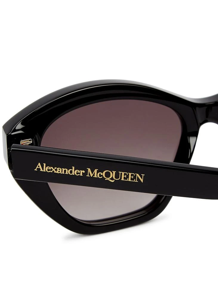 商品Alexander McQueen|Black cat-eye sunglasses,价格¥2216,第3张图片详细描述