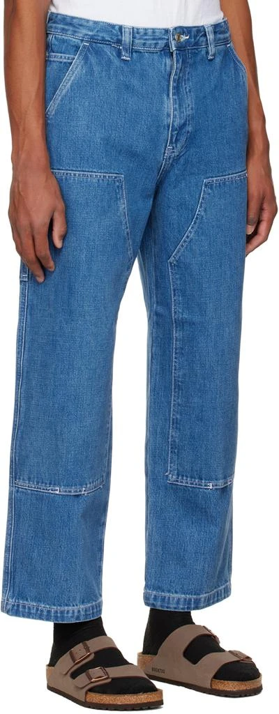 商品STUSSY|Blue Paneled Jeans,价格¥917,第2张图片详细描述