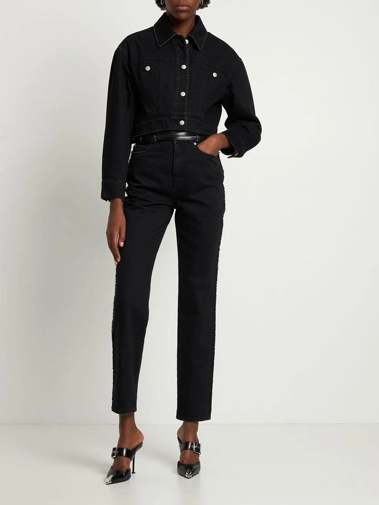 商品Alexander McQueen|Cotton Denim Jacket,价格¥17292,第1张图片详细描述