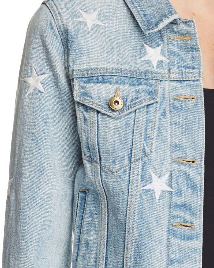 商品Pistola|Star Spangled Cut-Off Denim Jacket - 100% Bloomingdale's Exclusive 星星印花装饰牛仔外套,价格¥388,第3张图片详细描述