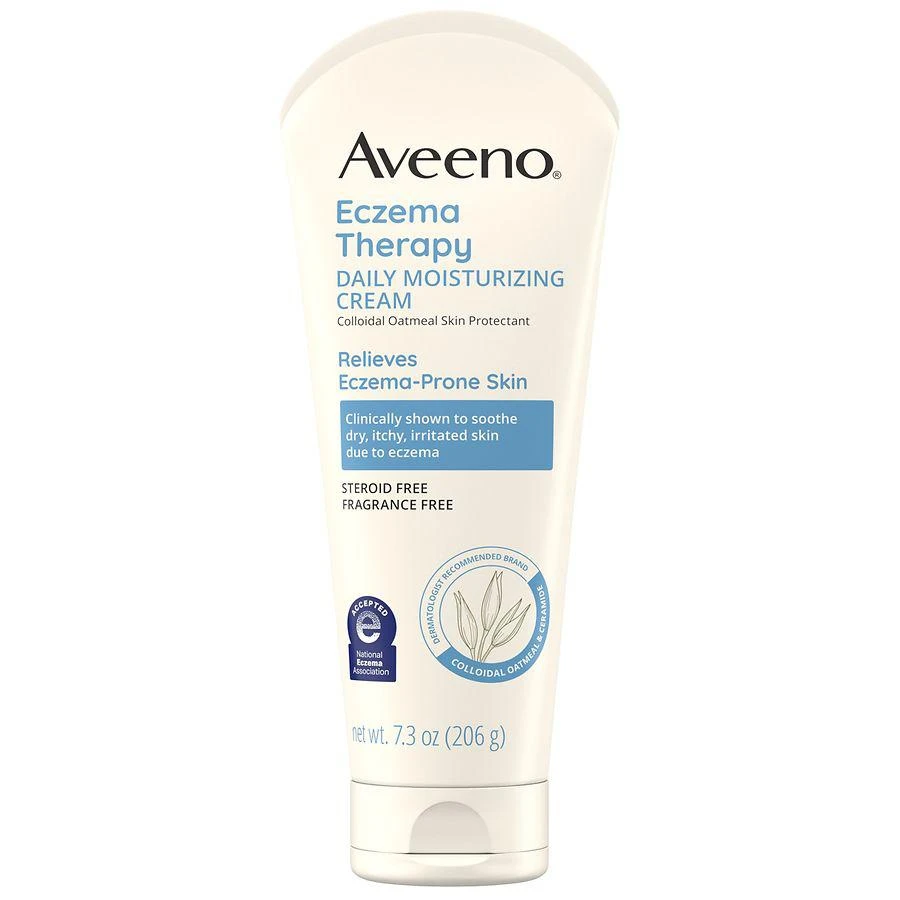 商品Aveeno|Eczema Therapy Daily Soothing Body Cream, Steroid-Free Fragrance-Free,价格¥102,第3张图片详细描述