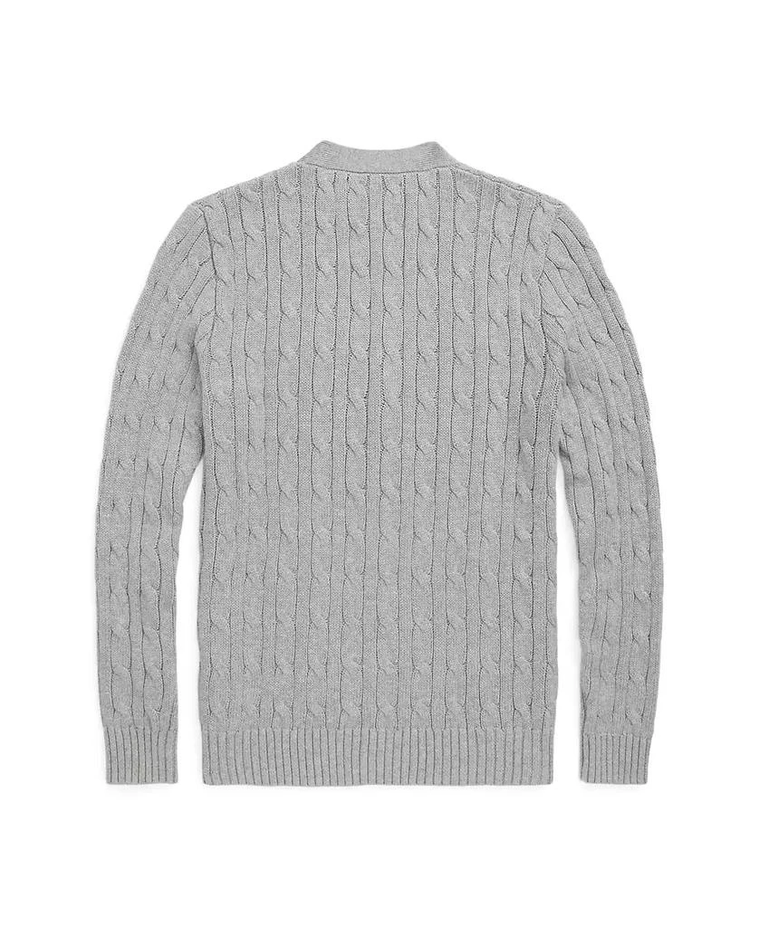 商品Ralph Lauren|Big Boys Cable-Knit Cotton V-Neck Cardigan Sweater,价格¥480,第5张图片详细描述
