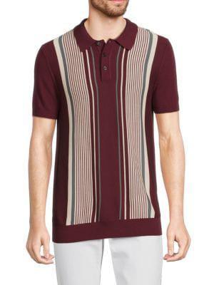商品Saks Fifth Avenue|Striped Polo Sweater,价格¥338,第1张图片