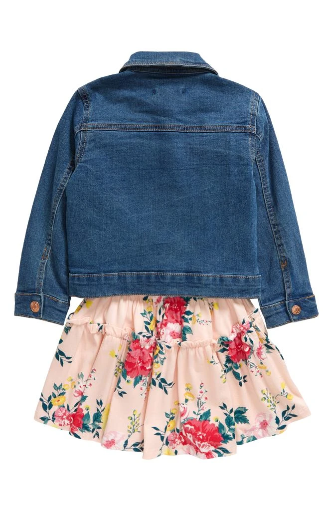 商品BCBG|Kids' Puff Sleeve Knit Dress & Denim Jacket Set,价格¥112,第2张图片详细描述