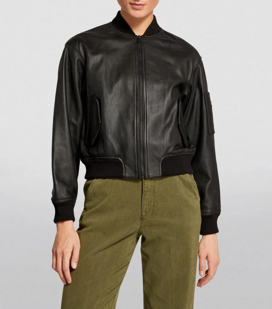 商品ME+EM|Leather Bomber Jacket,价格¥6136,第3张图片详细描述