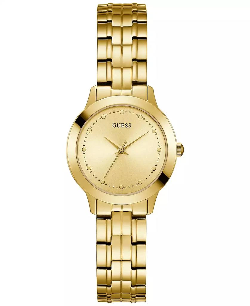 商品GUESS|Women's Gold-Tone Stainless Steel Bracelet Watch 30mm,价格¥749,第1张图片