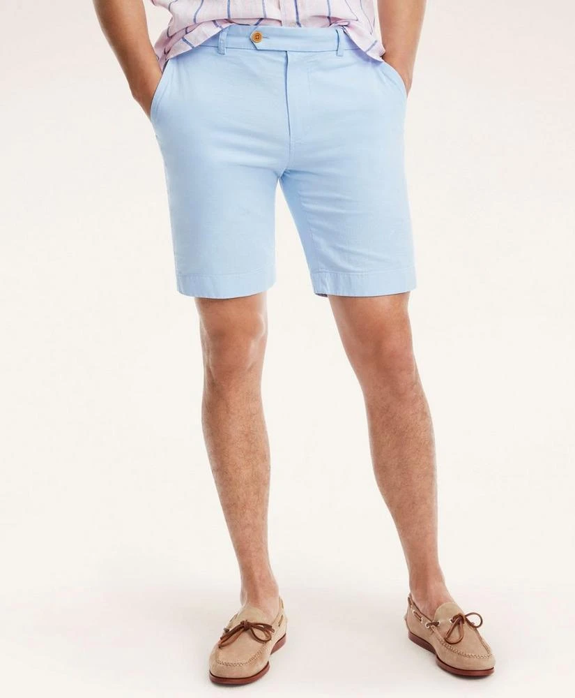 Brooks Brothers Stretch Cotton Linen Shorts 1
