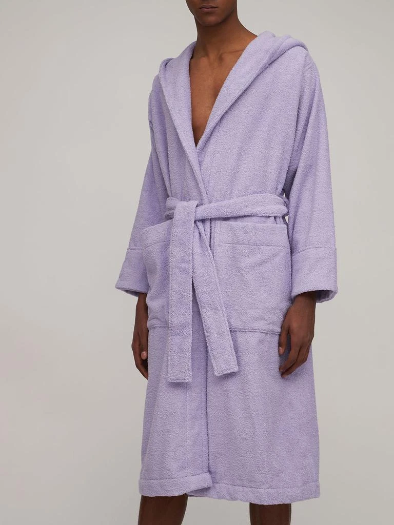 商品Tekla|Organic Cotton Bathrobe W/ Hood,价格¥1640,第2张图片详细描述