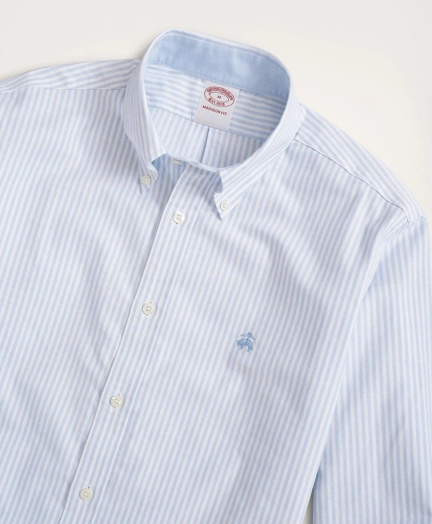 商品Brooks Brothers|Stretch Madison Relaxed-Fit Sport Shirt, Non-Iron Bengal Stripe Oxford,价格¥538,第2张图片详细描述