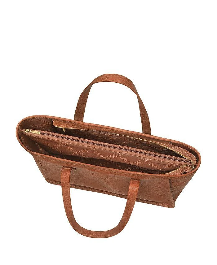 商品Longchamp|Le Foulonné Large Leather Shoulder Tote,价格¥4840,第3张图片详细描述