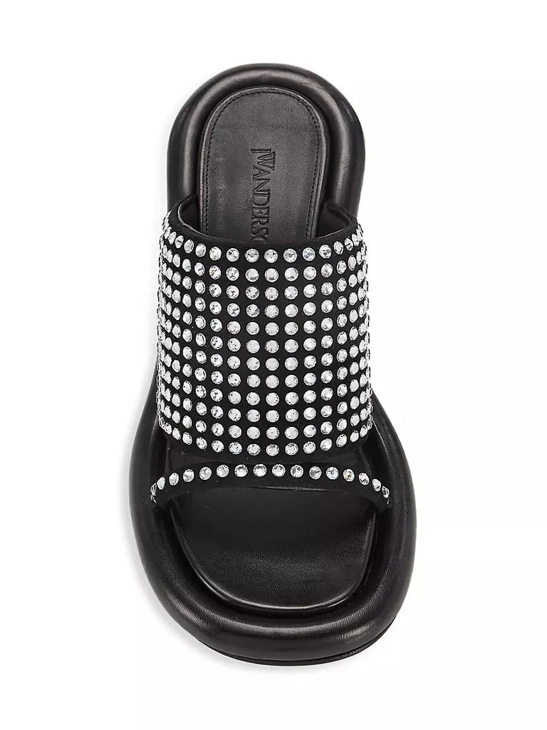 商品JW Anderson|Bumper Crystal-Embellished Leather Mules,价格¥1634,第5张图片详细描述