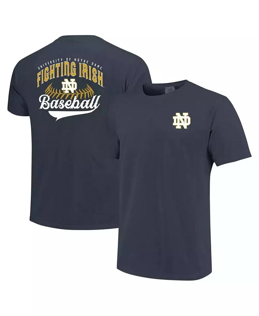 商品Image One|Men's Navy Notre Dame Fighting Irish Baseball Comfort Colors T-Shirt,价格¥262,第1张图片