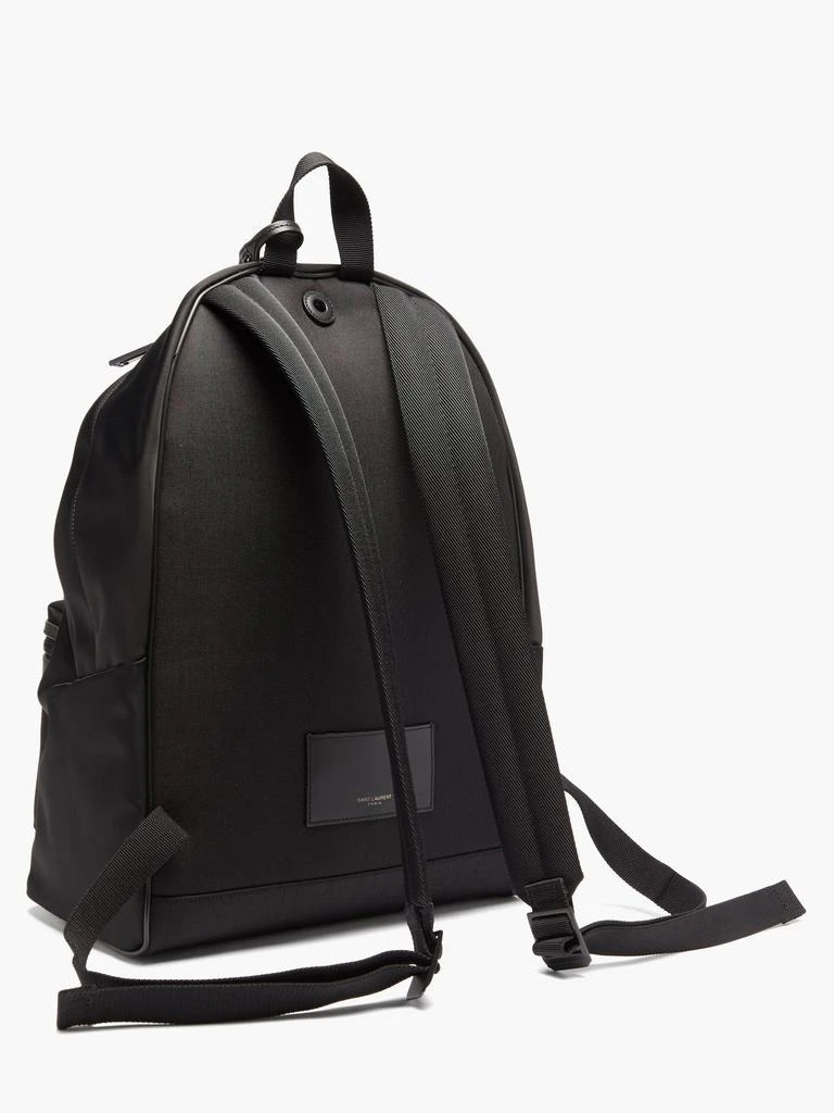 商品Yves Saint Laurent|City leather-trimmed nylon backpack,价格¥11589,第4张图片详细描述