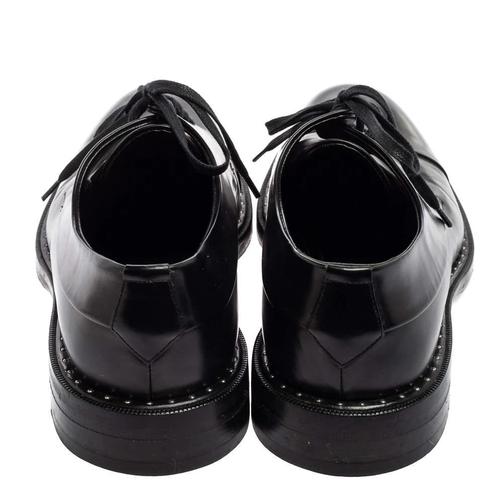 商品[二手商品] Louis Vuitton|Louis Vuitton Black Leather Lace Up Derby Size 42,价格¥2991,第5张图片详细描述