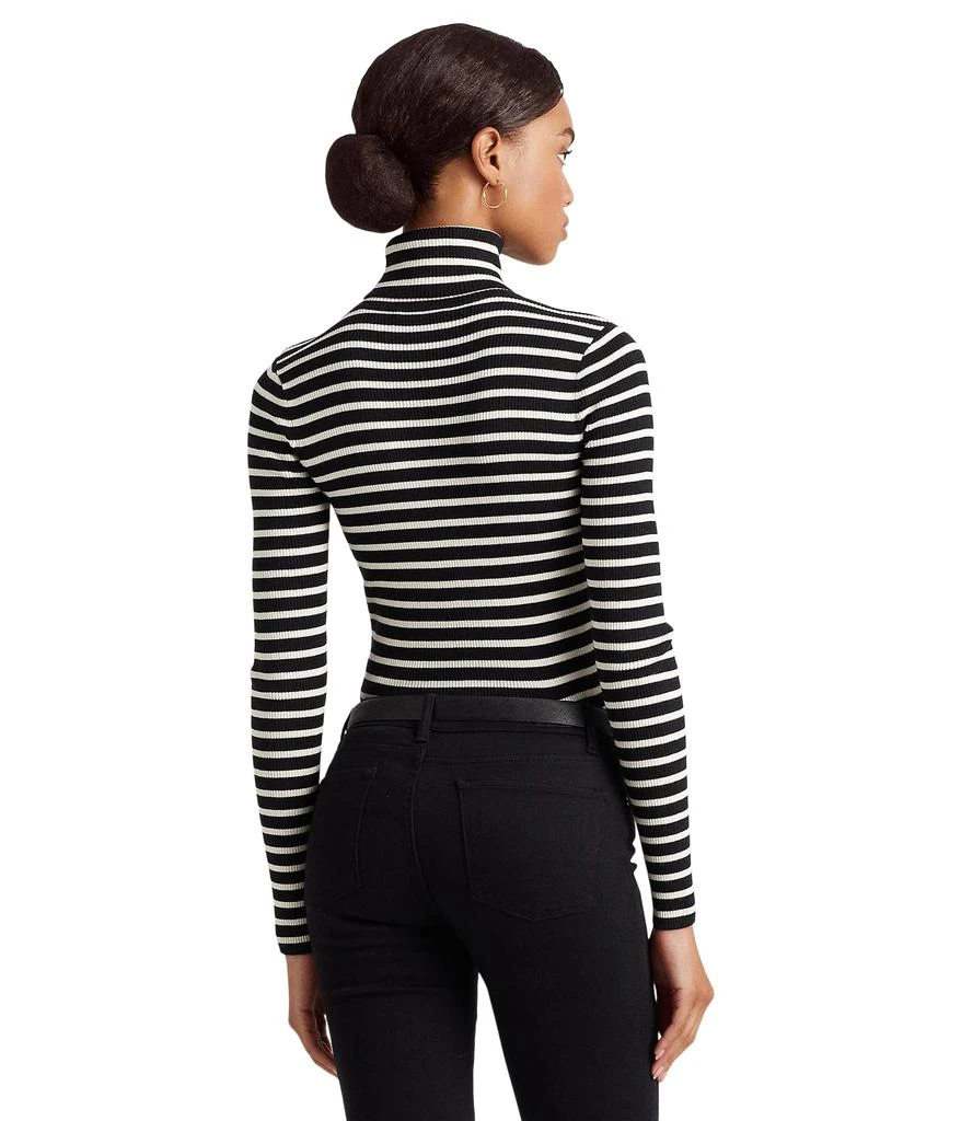 商品Ralph Lauren|Striped Cotton-Blend Turtleneck Sweater,价格¥670,第2张图片详细描述