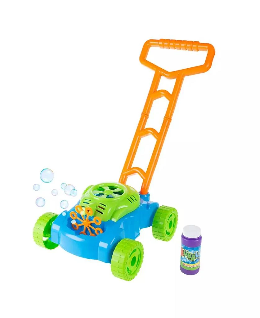 商品Trademark Global|Hey Play Bubble Lawn Mower - Toy Push Lawn Mower Bubble Blower Machine, Walk Behind Outdoor Activity For Toddlers, Boys And Girls,价格¥201,第1张图片