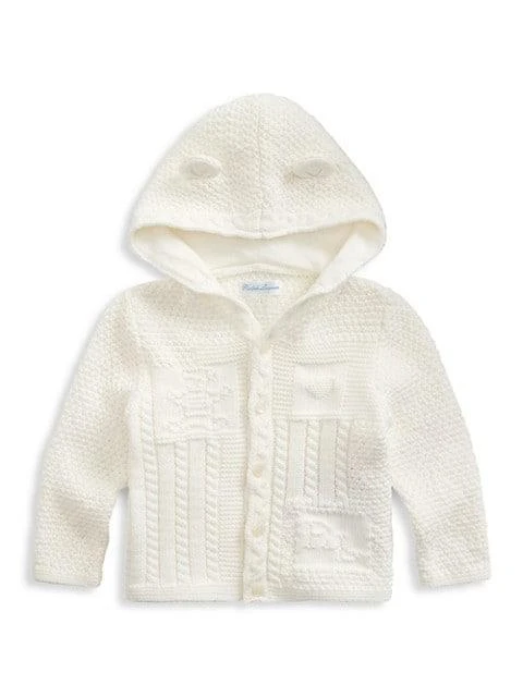 商品Ralph Lauren|Baby's Bear-Ear Hooded Cardigan,价格¥244,第1张图片