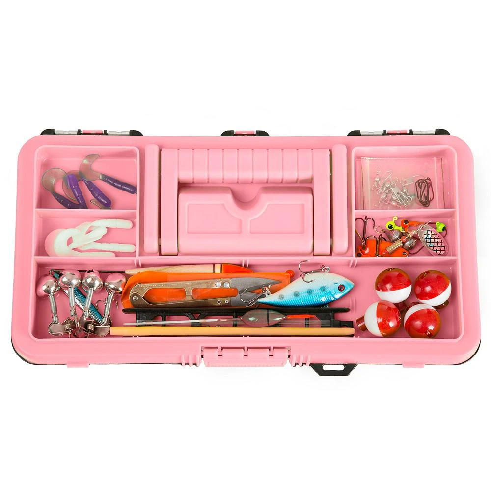 商品Trademark Global|Fishing Single Tray Tackle Box 55 Piece Tackle Gear Kit By Wakeman Outdoors,价格¥220,第4张图片详细描述