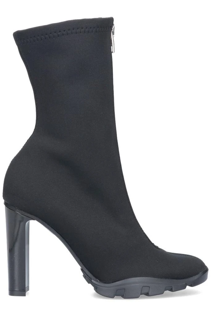 商品Alexander McQueen|Alexander McQueen Front Zipped Heeled Boots,价格¥3117,第1张图片