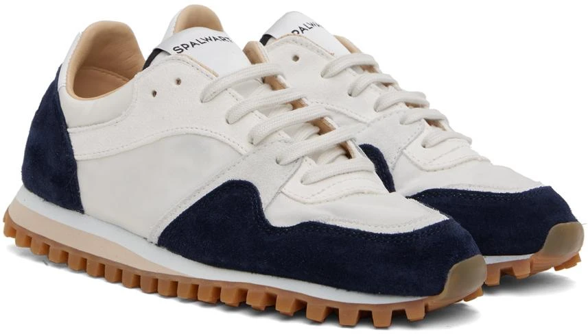 商品Spalwart|White & Navy Marathon Trail Sneakers,价格¥1064,第4张图片详细描述