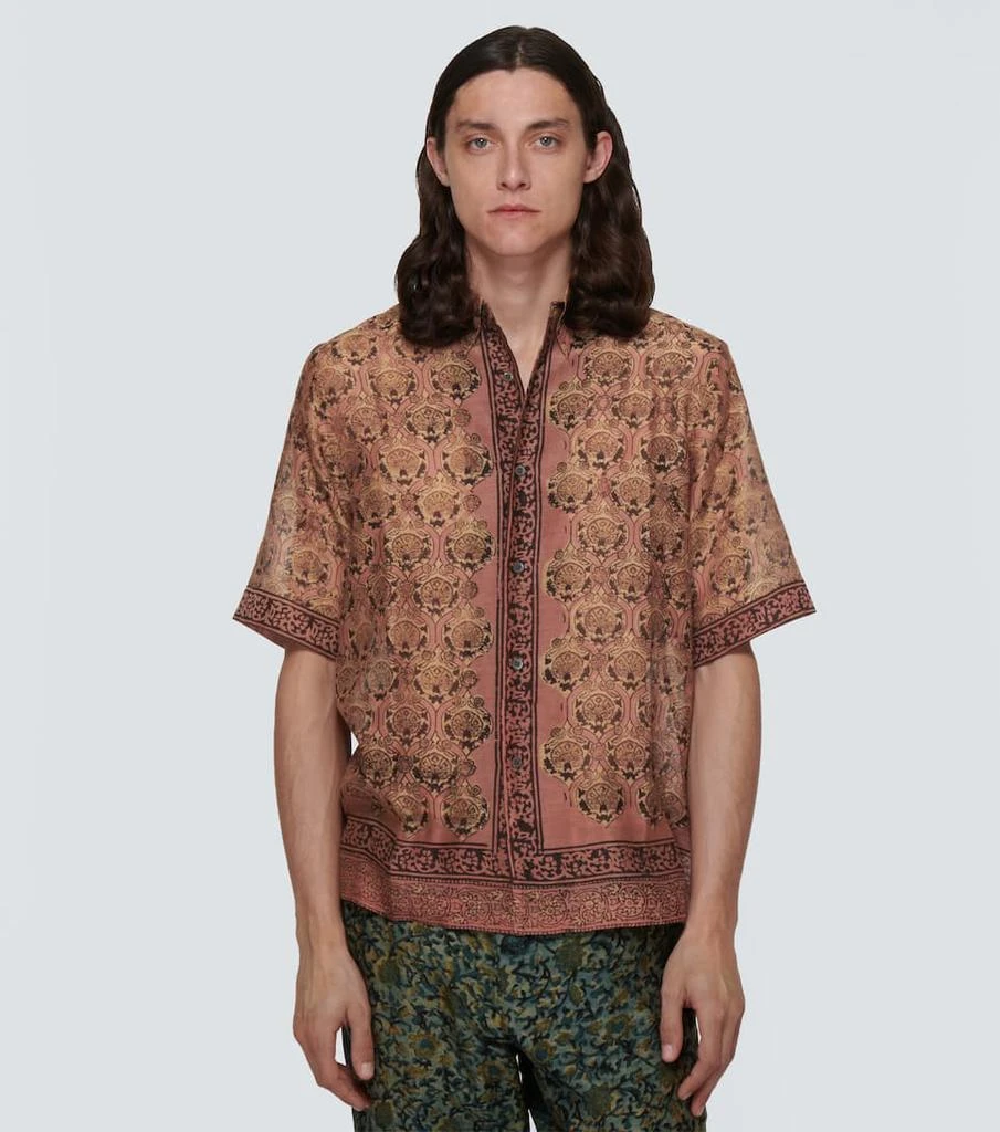 商品Dries Van Noten|印花棉质短袖衬衫,价格¥2997,第3张图片详细描述