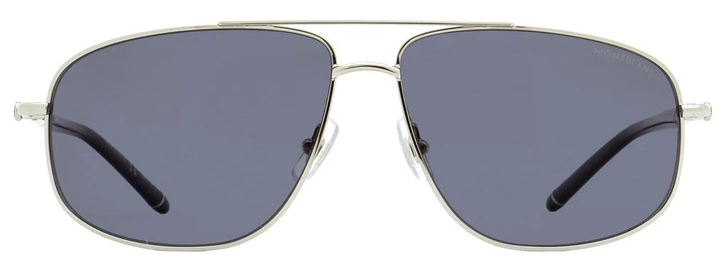 商品MontBlanc|Montblanc Men's Pilot Sunglasses Silver 60mm,价格¥1723,第2张图片详细描述