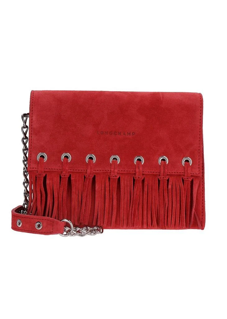 商品Longchamp|Longchamp Fringe Detailed Shoulder Bag,价格¥2913,第1张图片