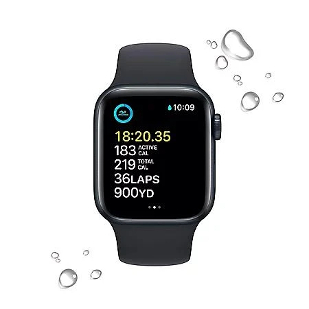 商品Apple|Apple Watch SE (2nd Generation) GPS 40mm Aluminum Case with Sport Band (Choose Color and Band Size),价格¥1963,第4张图片详细描述