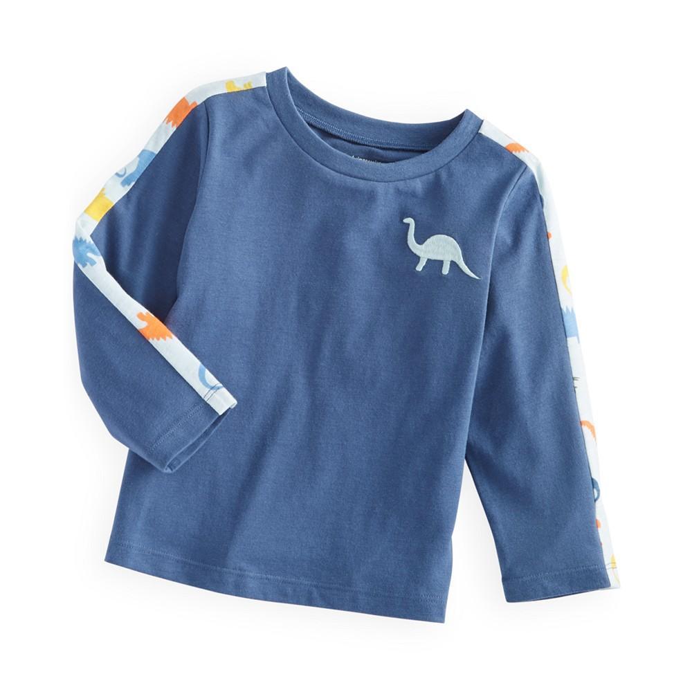 商品First Impressions|Baby Boys Long Sleeve Dinosaur Graphic T-Shirt, Created for Macy's,价格¥37,第1张图片