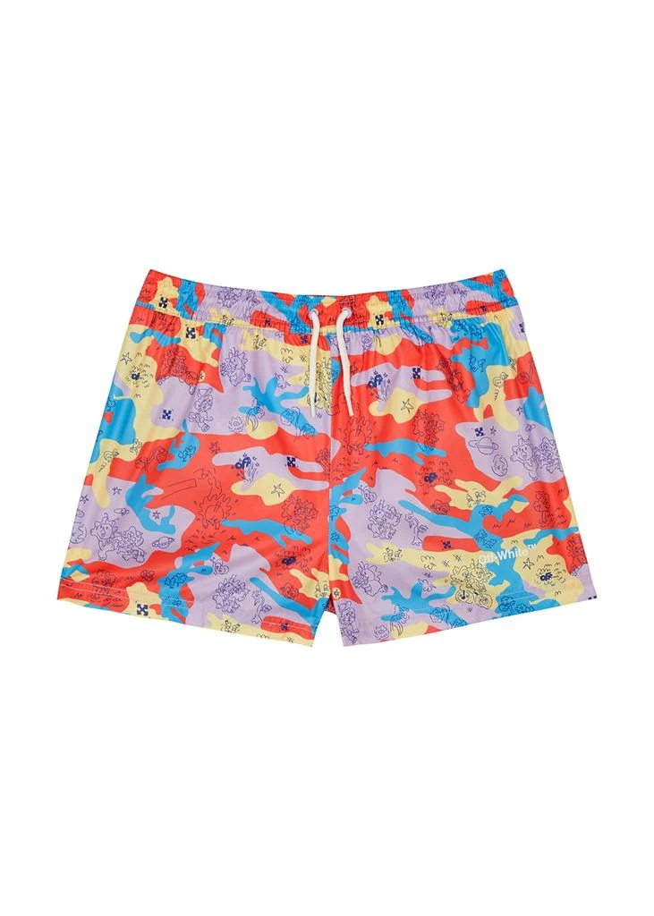 商品Off-White|KIDS Puzzleflage printed swim shorts,价格¥1034,第1张图片