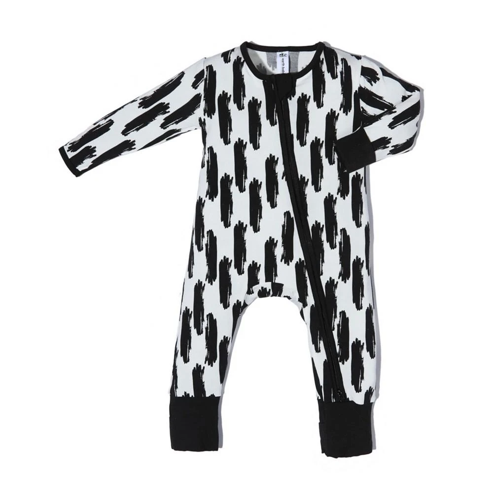 商品Earth Baby Outfitters|Baby Boys Bamboo Hand Brush 2 Way Zippy Coverall,价格¥224,第1张图片