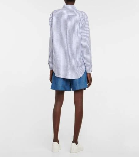 商品Loro Piana|Neo André条纹亚麻衬衫,价格¥7363,第3张图片详细描述