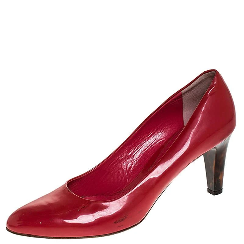 商品[二手商品] Bally|Bally Pink Patent Leather Round Toe Pumps Size 41,价格¥985,第1张图片