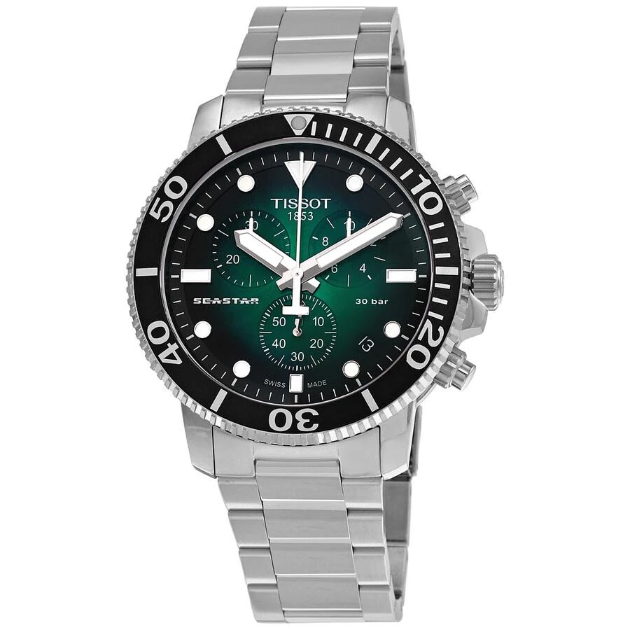 商品Tissot|天梭海星1000系列石英男士腕表黑绿T120.417.11.091.01 ,价格¥3316,第1张图片