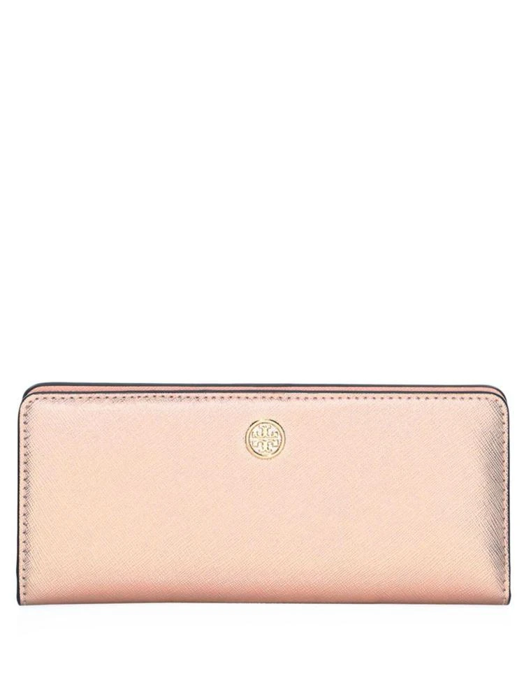 商品Tory Burch|Tory Burch - Robinson Metallic Leather Envelope Wallet,价格¥1336,第1张图片