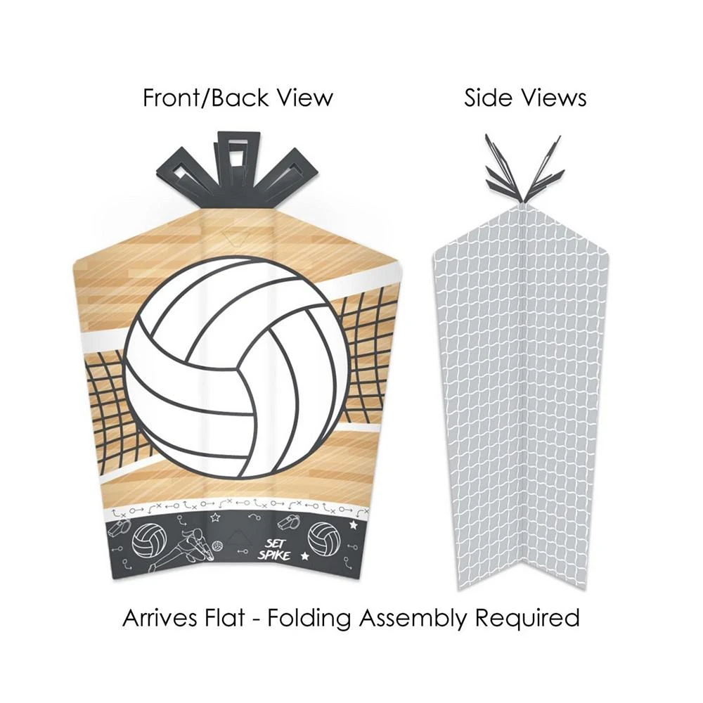 商品Big Dot of Happiness|Bump, Set, Spike - Volleyball - Table Decor - Fold & Flare Centerpieces - 10 Ct,价格¥142,第2张图片详细描述