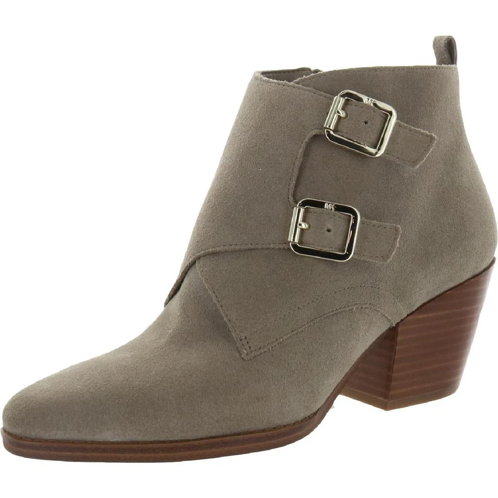 商品Michael Kors|MICHAEL Michael Kors Womens Loni Ankle Bootie Leather Block Heel Booties,价格¥230,第2张图片详细描述