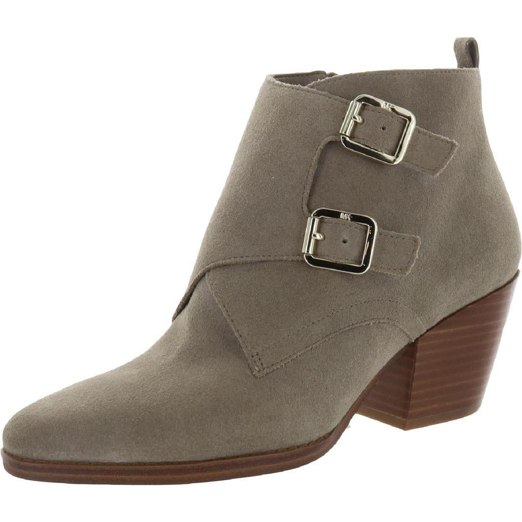 商品Michael Kors|MICHAEL Michael Kors Womens Loni Ankle Bootie Leather Block Heel Booties,价格¥221,第1张图片