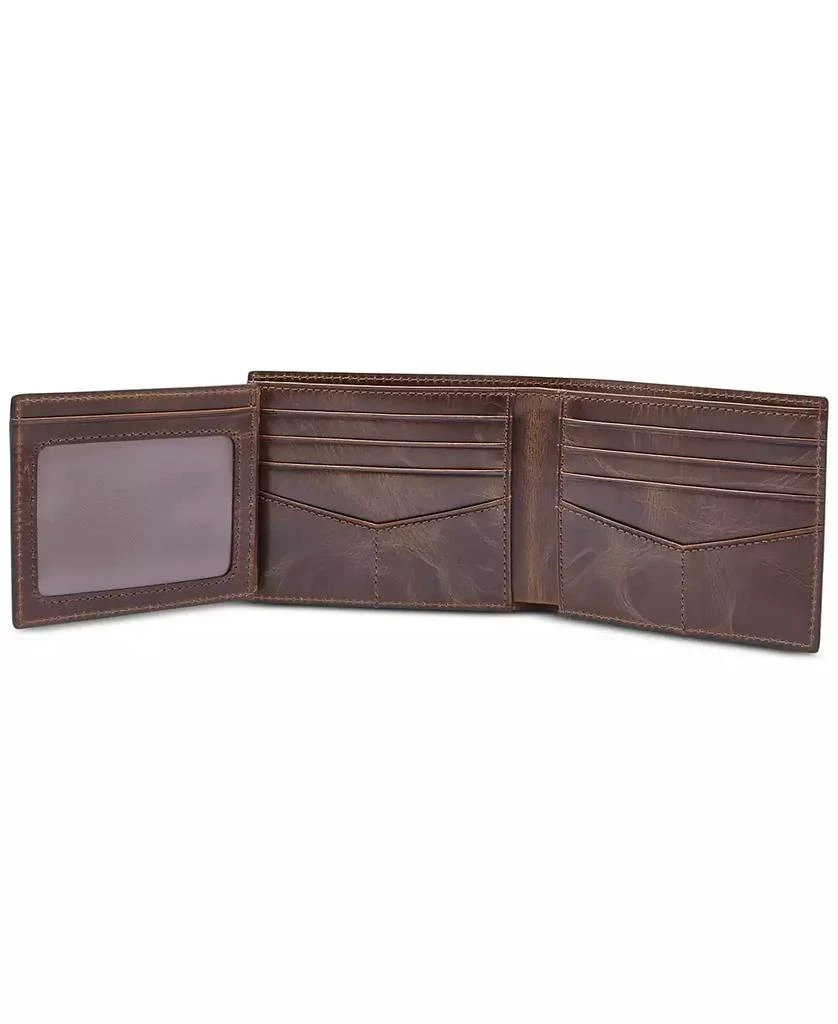 商品Fossil|Men's Leather Wallet Derrick RFID-Blocking Bifold with Flip ID,价格¥461,第3张图片详细描述