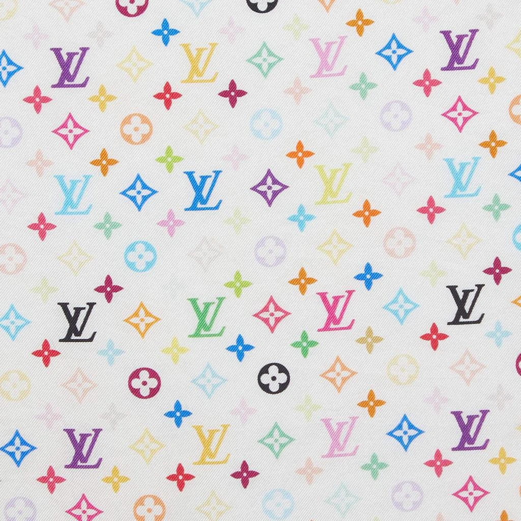 商品[二手商品] Louis Vuitton|Louis Vuitton Multicolor Monogram Silk Scarf,价格¥3203,第2张图片详细描述