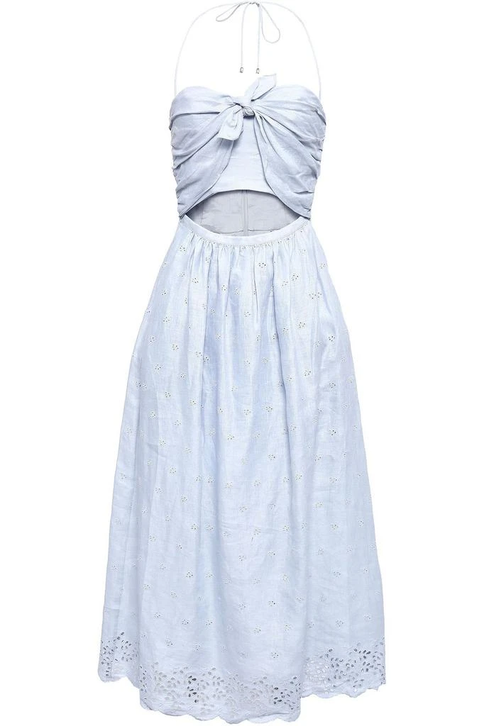 商品Zimmermann|Cutout broderie anglaise cotton midi dress,价格¥810,第1张图片