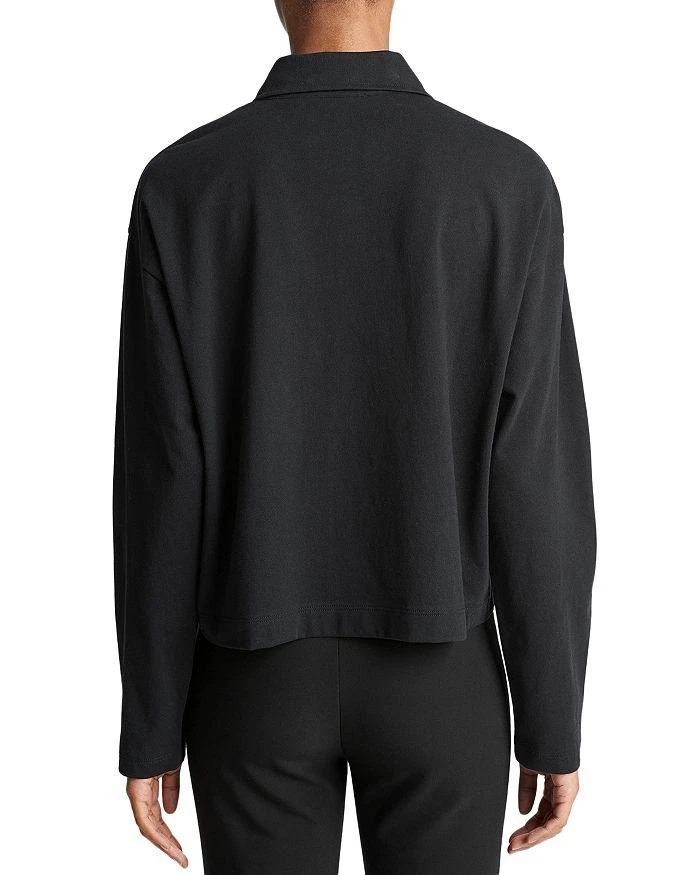 商品Vince|Cotton Long Sleeve V Neck Top,价格¥1235,第3张图片详细描述