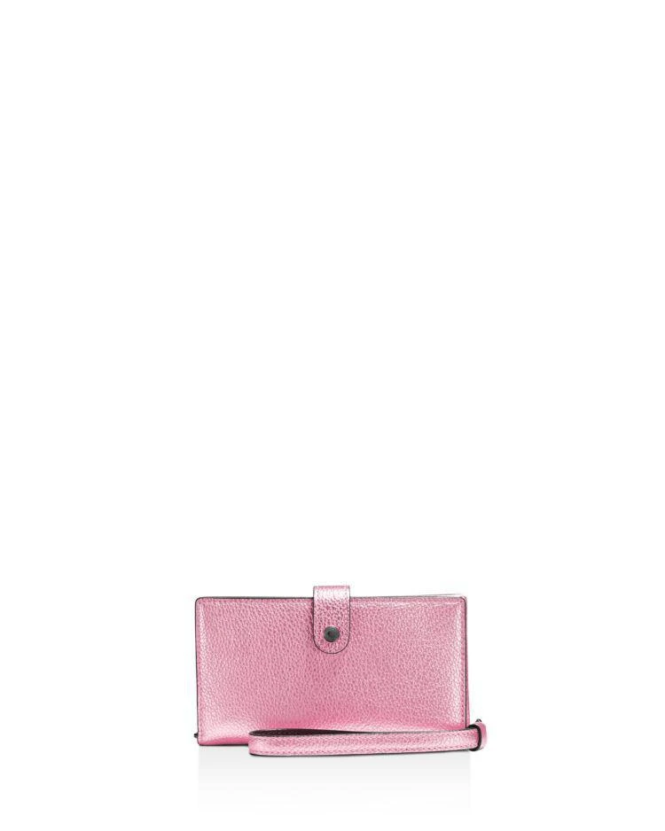 商品Coach|Metallic Phone Wristlet,价格¥550,第1张图片