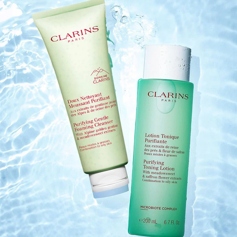 Clarins娇韵诗平衡控油系列组合套装 洁面125ml+绿水400ml 新老包装随机发货 商品