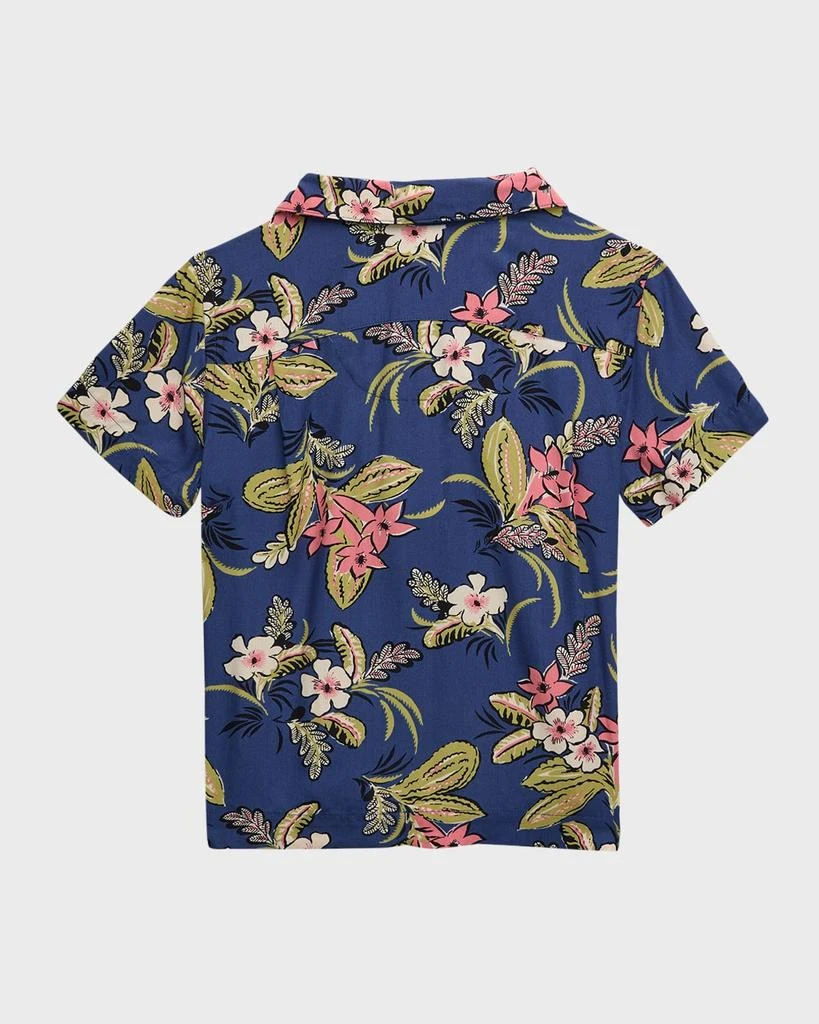商品Ralph Lauren|Boy's Tropical-Print Button Down Shirt, Size 2-7,价格¥234,第2张图片详细描述