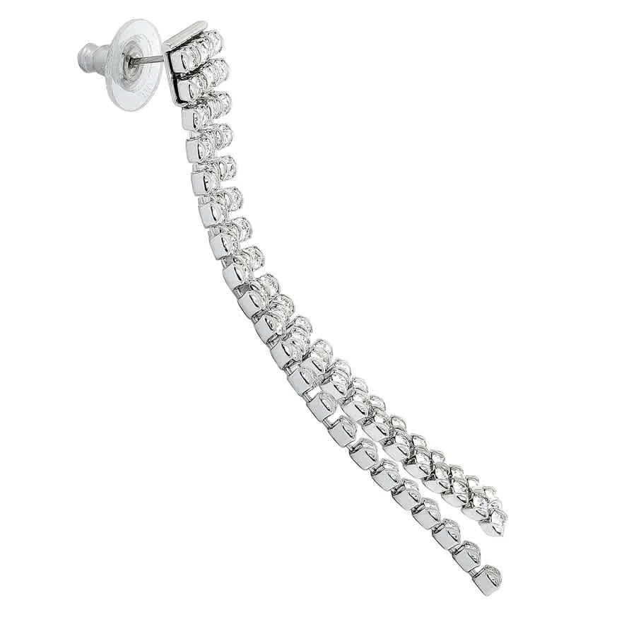 商品Swarovski|Swarovski Fit Rhodium-Plated Stainless Steel Clear Crystal Earrings,价格¥445,第2张图片详细描述