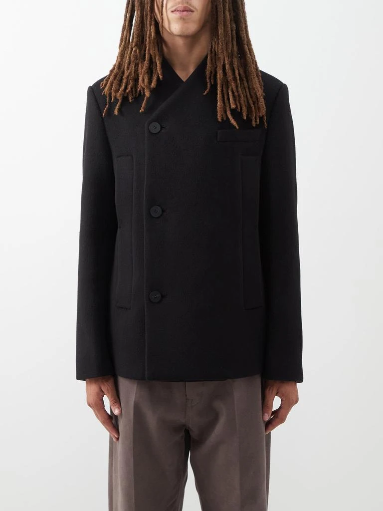 商品Wooyoungmi|Asymmetric wool-blend blazer,价格¥2471,第1张图片