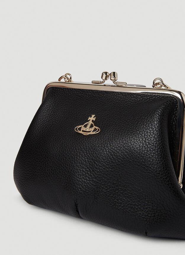 Granny Frame Clutch Bag in Black商品第5张图片规格展示