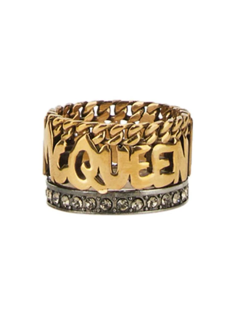 商品Alexander McQueen|ALEXANDER MCQUEEN GRAFFITI RING,价格¥1739,第3张图片详细描述